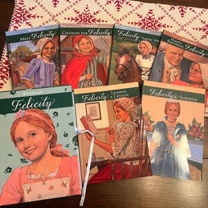 American Girl Felicity Book Collection - Red, Green, Blue Covers